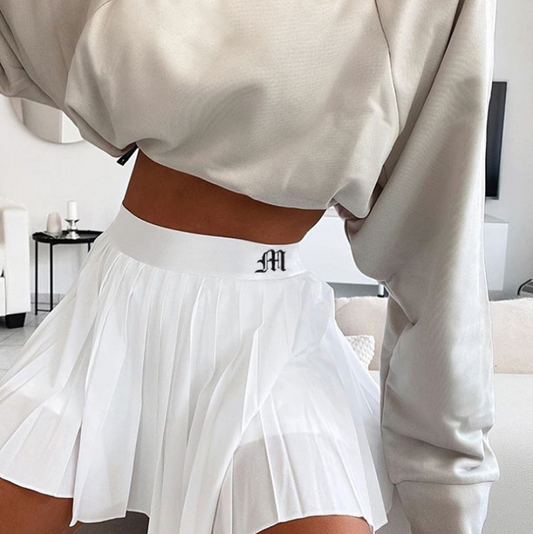 ChicPreppy- High-Waisted Mini Pleated Skirt