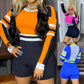 Trendy Color Block Sports Jumpsuit