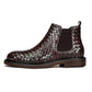 Men’s Woven Pattern Short Boots