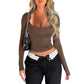 EleganceSlim™ Square Neck Long Sleeve Top